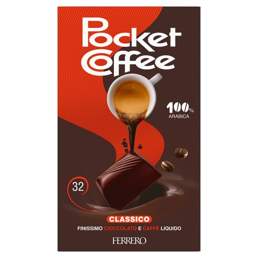 [000037056] Ferrero Pocket Coffee Espresso Classico Pz.32 Gr.400 
