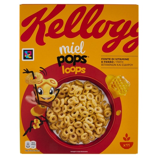 [000037143] Kellogg’s Miel Pops Anellini Gr.330