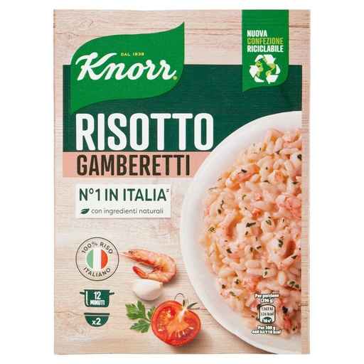 [000037152] Knorr Risotteria Risotto Gamberetti Piu’ Cremoso Gr.175