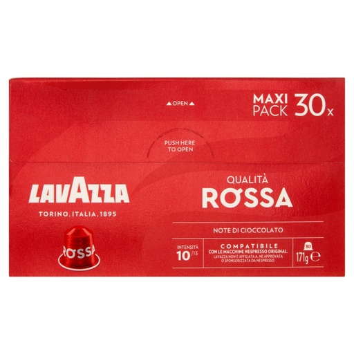 [000037186] Lavazza Capsule Compatibili Nespresso Original Qualità Rossa Pz.30 Gr.171