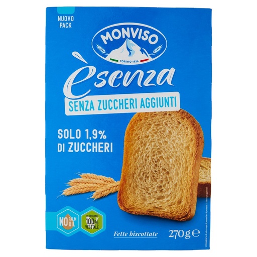 [000037242] Monviso Fette Biscottate Senza Zuccheri Aggiunti Gr.270