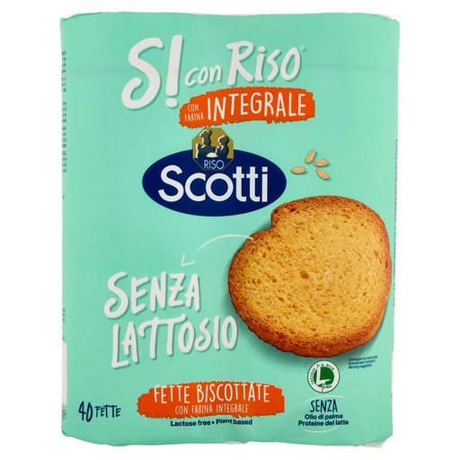 [000037317] Riso Scotti Fette Biscottate Integrali Si con Riso Senza Lattosio Gr.330