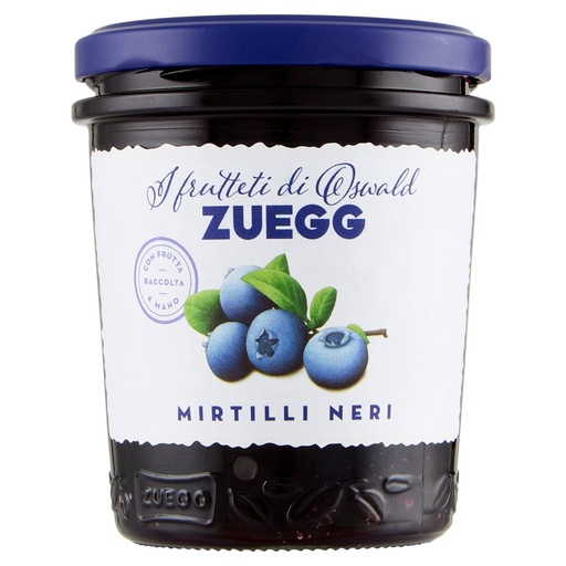 [000037417] Zuegg Confettura di Mirtilli Neri Selvatici I Frutteti di Oswald Gr.320