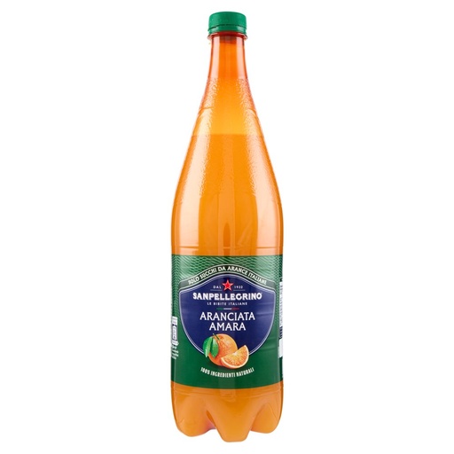 [000037466] Sanpellegrino Naturali Aranciata Amara Bottiglia Lt.1,2