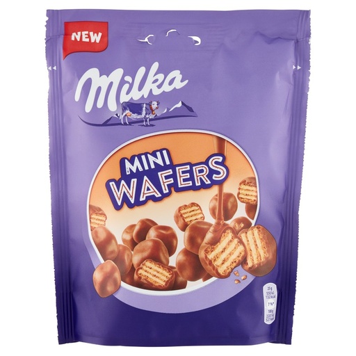 [000037555] Milka Mini Wafers Ricoperti di Cioccolato Gr.110