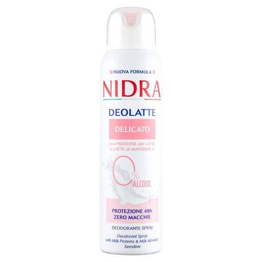 [000037583] Nidra Deodorante Spray Deolatte Delicato Invisibile 48 Ore Ml.150