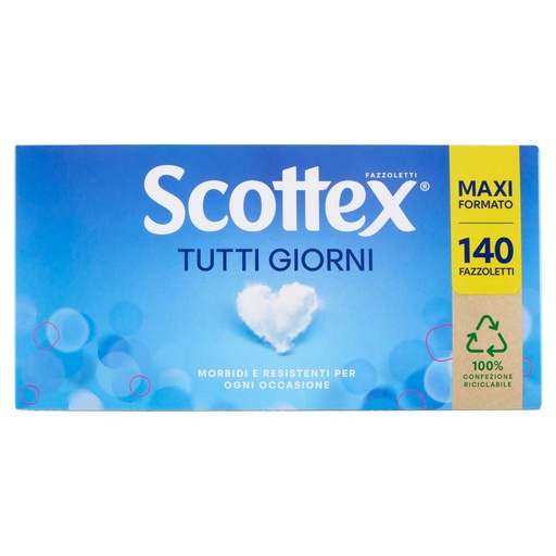 [000037632] Scottex Fazzoletti Box Tutti Giorni Formato Maxi 140 Fazzoletti