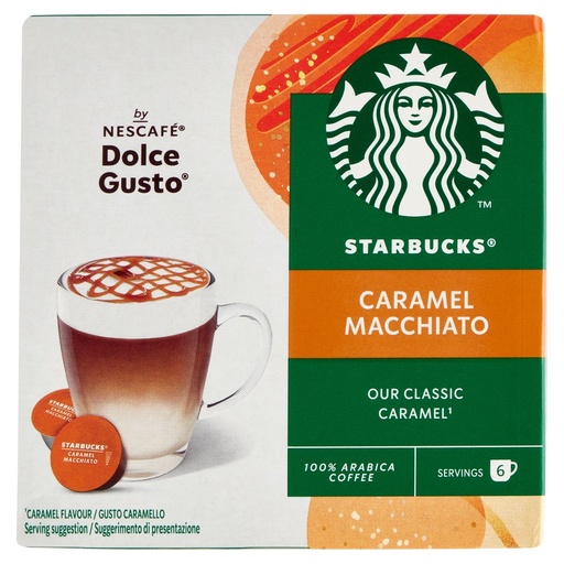 [000038688] Starbucks Nescafè Dolcegusto Caramel Macchiato 12 Capsule