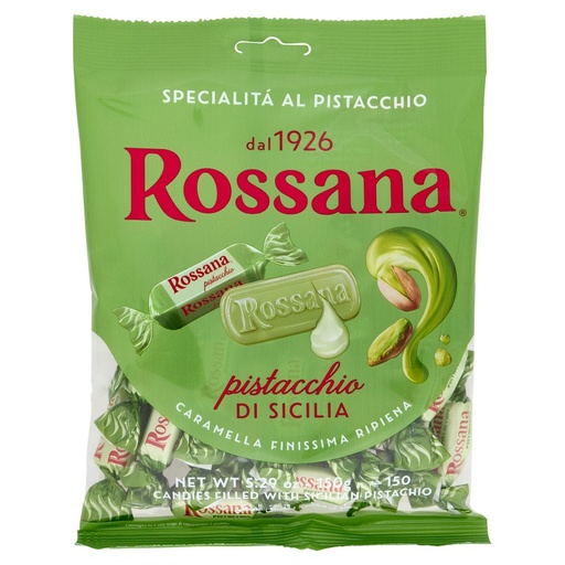 [000038833] Rossana Caramelle in Busta al Pistacchio di Sicilia Gr.150