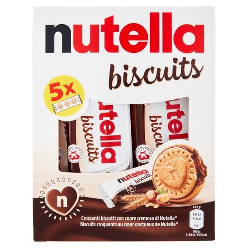 [000038834] Ferrero Nutella Biscuits Gr.207 Pz.5 T.3