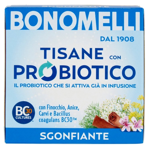 [000038855] Bonomelli Tisana con Probiotico Sgonfiante 10 Filtri