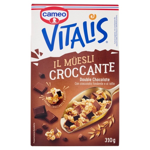 [000038860] Cameo Vitalis Müesli Croccante Double Chocolate Gr.310