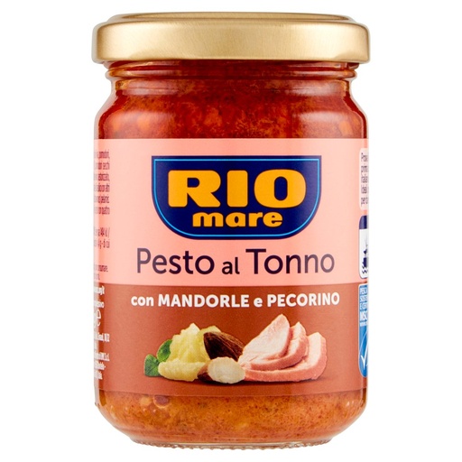 [000038898] Rio Mare Pesto al Tonno con Mandorle e Pecorino Gr.130