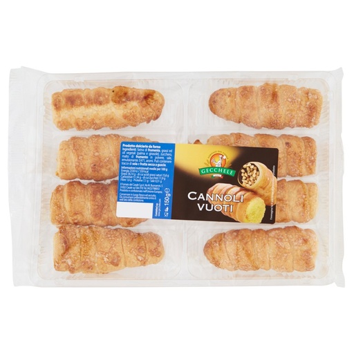 [801510138] Gecchele Cannoli in Sfoglia Vuoti Gr.150