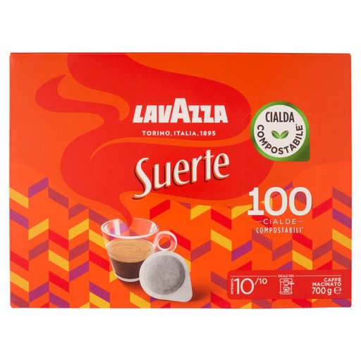 [801510253] Lavazza Cialde Caffè Suerte Pz.100 Gr.700