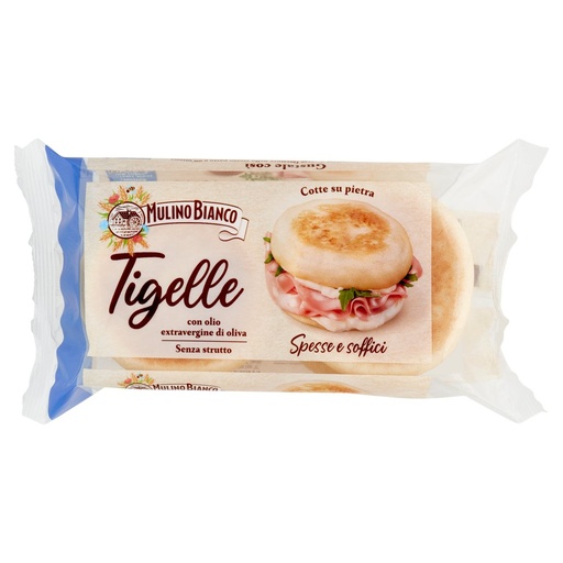 [801510283] Mulino Bianco Tigelle con Olio Extra Vergine di Oliva Pz.6 Gr.210