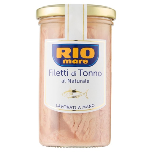 [801510318] Rio Mare Filetti di Tonno Lavorati a Mano al Naturale Gr.250