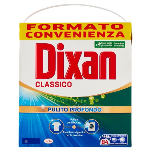[801512193] Dixan Detersivo in Polvere Classico 84 Misurini Kg.4,620