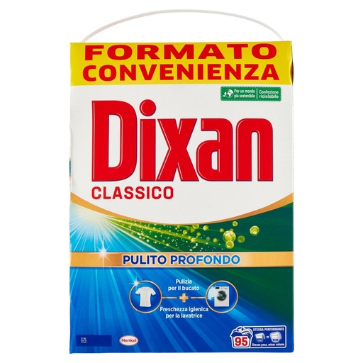 [801512428] Dixan Detersivo in Polvere Classico 95 Misurini Kg.5,225