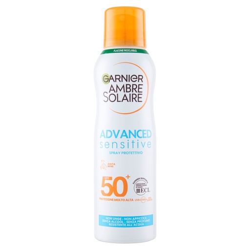 [801512431] Garnier Ambre Solaire Advanced Sensitive Ip 50+ Ml.200