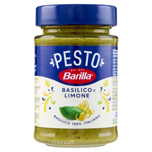 [801512855] Barilla Pesto Basilico e Limone Gr.190