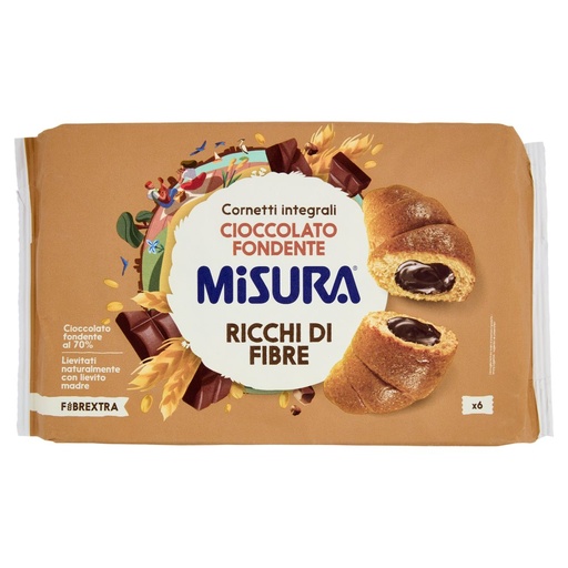 [801512907] Misura Fibrextra Cornetti al Cioccolato Pz.6 Gr.308