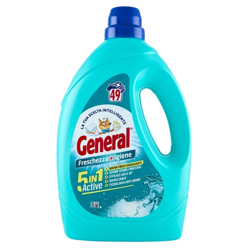 [801512932] General Freschezza e Igiene 44 Lavaggi Nuova Formula 5 in 1 Lt.1,98