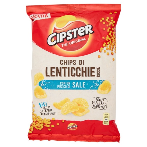 [801512945] Cipster The Original Chips di Lenticchie Rosse al Sale Gr.80