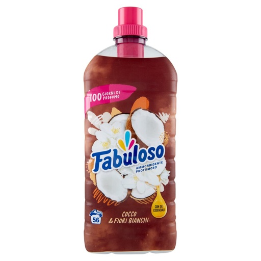 [801513001] Fabuloso Ammorbidente Concentrato Cocco e Fiori Bianchi 56 Lavaggi Lt.1,25