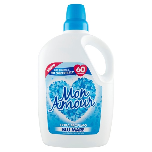 [801513068] Mon Amour Ammorbidente Blu Mare 60 Lavaggi Lt.3