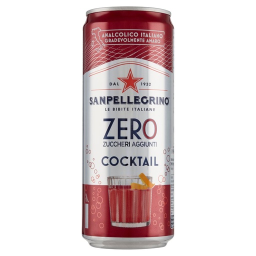 [801513099] Sanpellegrino Cocktail Zero Lattina Cl.33