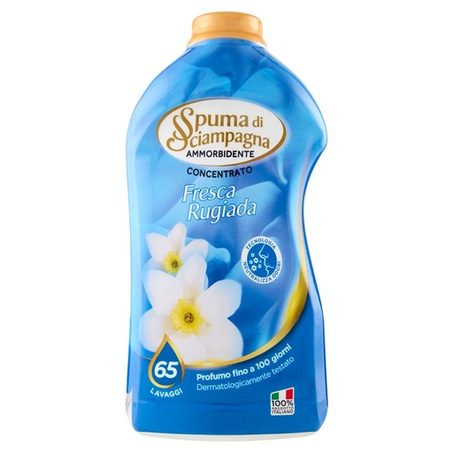 [801513120] Spuma di Sciampagna Ammorbidente Concentrato Fresca Rugiada 65 Lavaggi Ml.1300