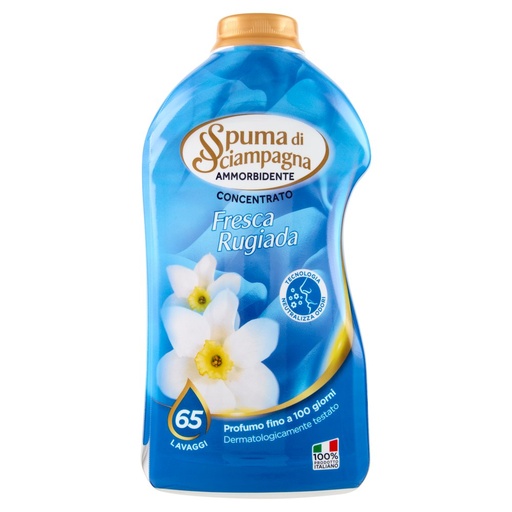 [801513120] Spuma di Sciampagna Ammorbidente Concentrato Fresca Rugiada 65 Lavaggi Ml.1300