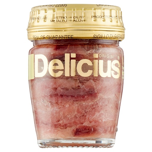 [801513159] Delicius Cantabrico Filetti di Alici in Olio di Oliva Gr.58