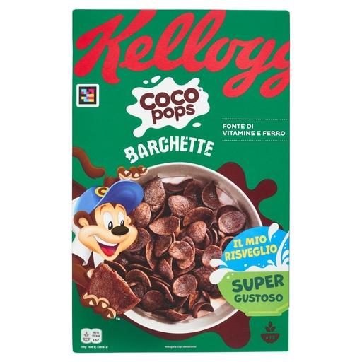 [801513229] Kellogg's Cereali Coco Pops Barchette Gr.400