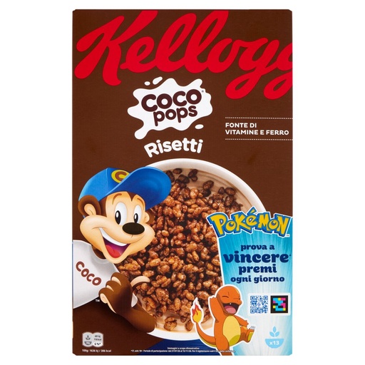 [801513230] Kellogg's Coco Pops Cereali Risetti Gr.400