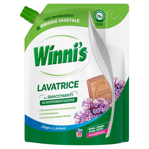 [801513271] Winni's Lavatrice Ecoricarica Aleppo E Verbena 30 Lavaggi Ml.1350