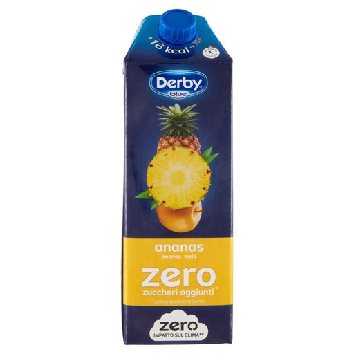 [801513286] Derby Blue Ananas e Mela Zero Zuccheri Tetrapak Lt.1,5