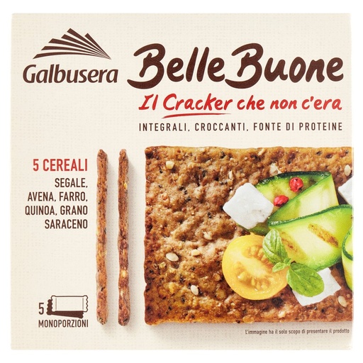 [801513304] Galbusera Belle Buone Crackers ai 5 Cereali Gr.200