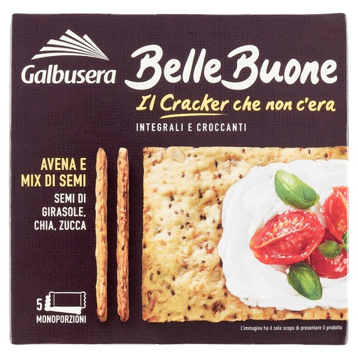 [801513305] Galbusera Belle Buone Crackers Avena e Mix di Semi Gr.200