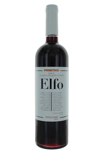 [801513395] Apollonio Elfo Primitivo Rosso Salento IGT