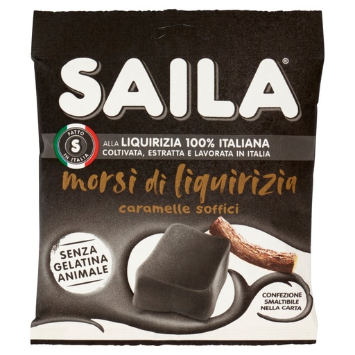 [801513641] Saila Caramelle Morsi di Liquirizia Gr.100