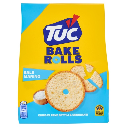 [801513643] Tuc Bake Rolls Chips di Pane Sottile e Croccante Gusto Original Gr.150