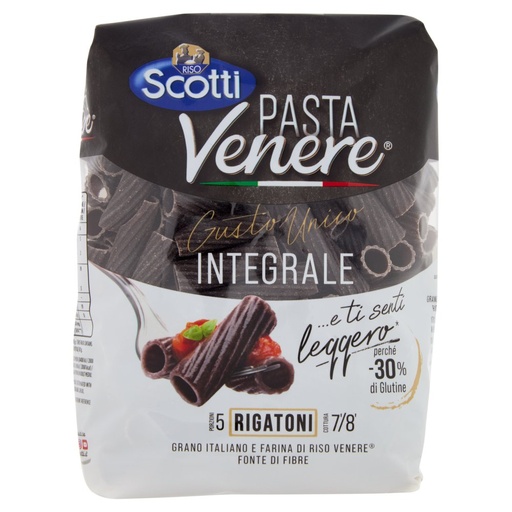 [801513701] Riso Scotti Pasta Venere Rigatoni Gr.400