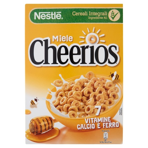 [801513741] Nestlè Cheerios Cereali Integrali al Miele Gr.330