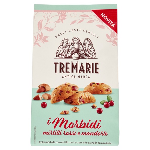 [801513781] Tre Marie i Morbidi Frollini ai Mirtilli Rossi e Mandorle Gr.300