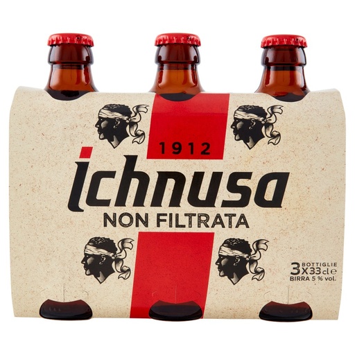 [801513805] Ichnusa Birra non Filtrata Cl.33X3 Vol.5°