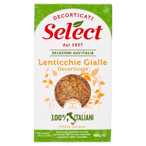 [801513839] Select Lenticchie Gialle Decorticate Gr.400