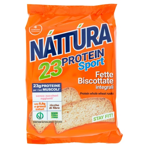 [801513844] Náttúra 23 Protein Sport Fette Biscottate Integrali Gr.120