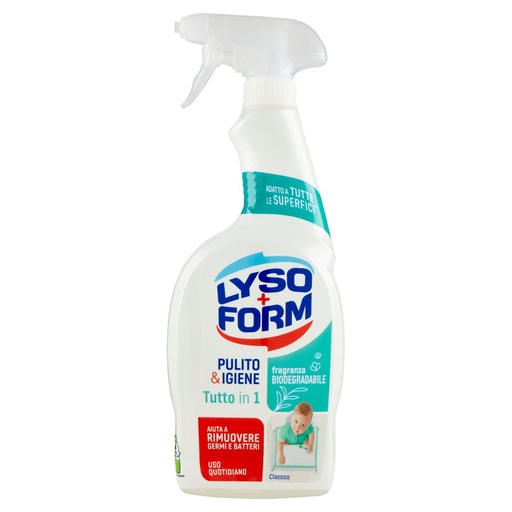 [801513881] Lysoform Spray Tutto in 1 Disinfetta e Pulisce Classico Ml.700